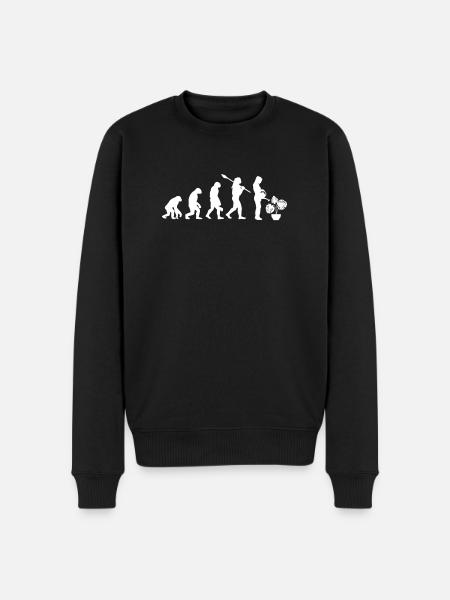 Monstera Evolution Jardinier - Pull Premium bio Homme - noir