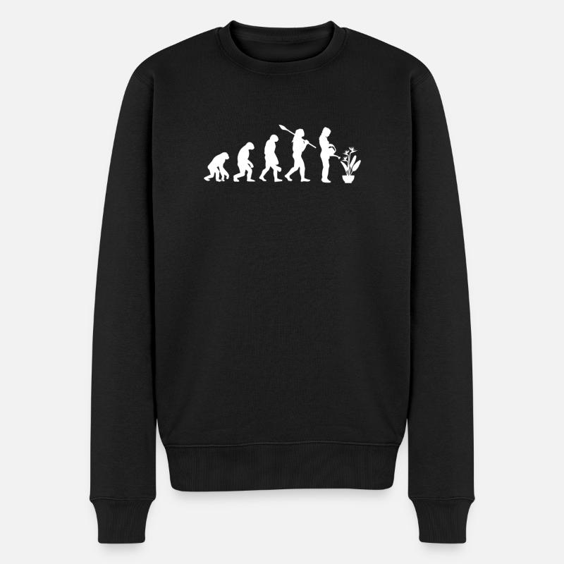 Strelizie Evolution Jardinier - Pull Premium bio Homme - noir