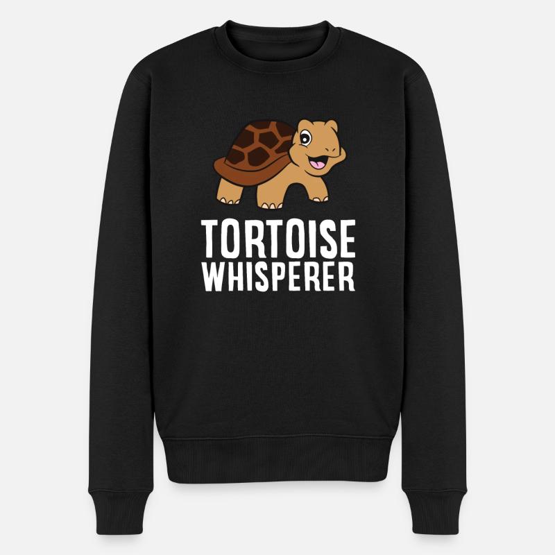 Turtle Whisperer drôle - Pull Premium bio Homme - noir