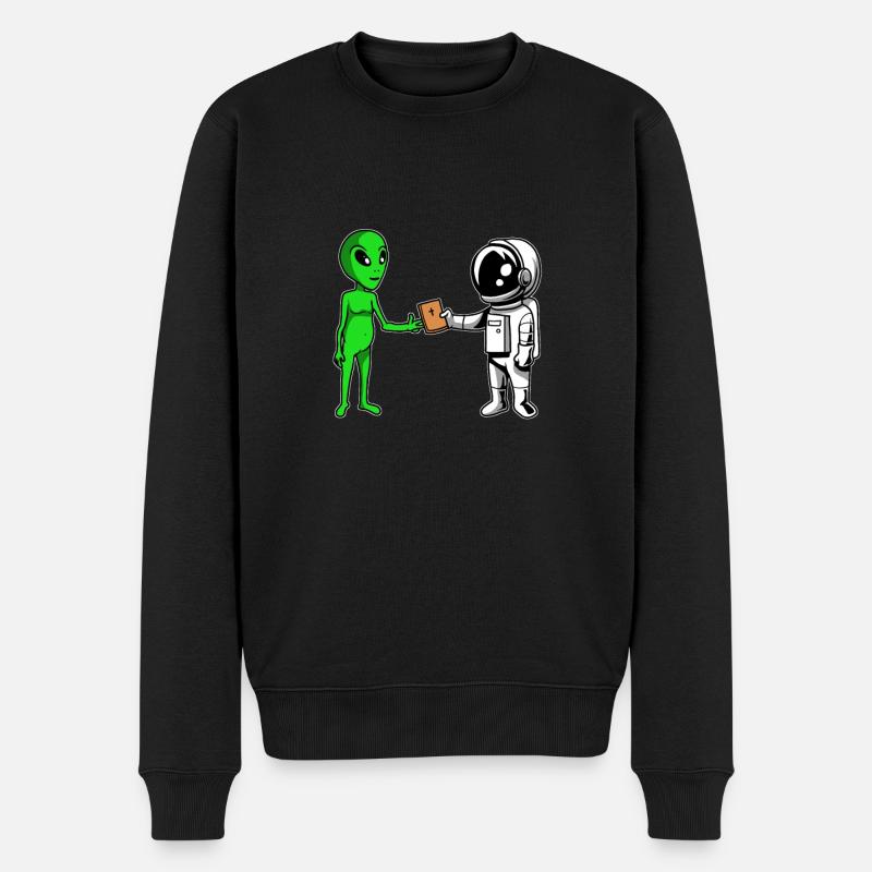 Christ Christianisme Astronaute - Pull Premium bio Homme - noir