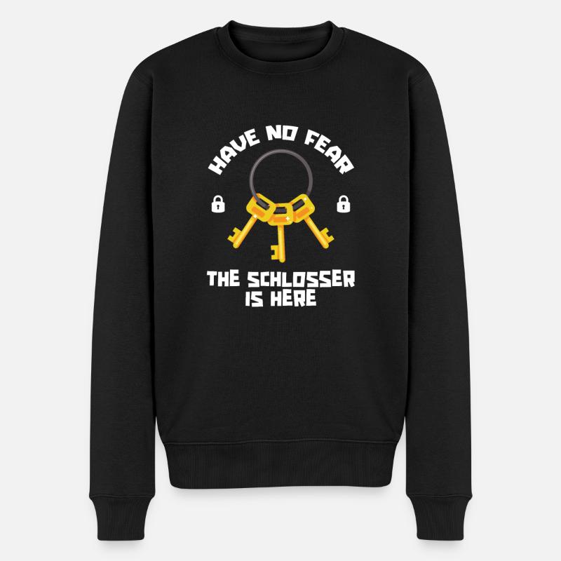 Blacksmith Metal Worker Locksmith - Men's Premium Organic Jumper - black