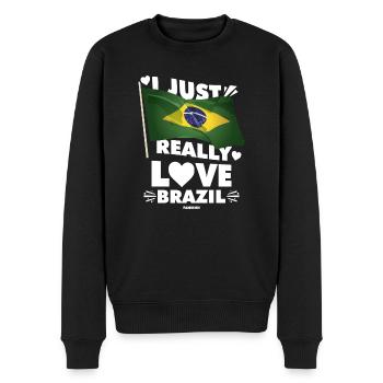 Brésil Rio de Janeiro Amérique du Sud Cadeau - Pull Premium bio Homme - noir - Devant - Nico (187cm)