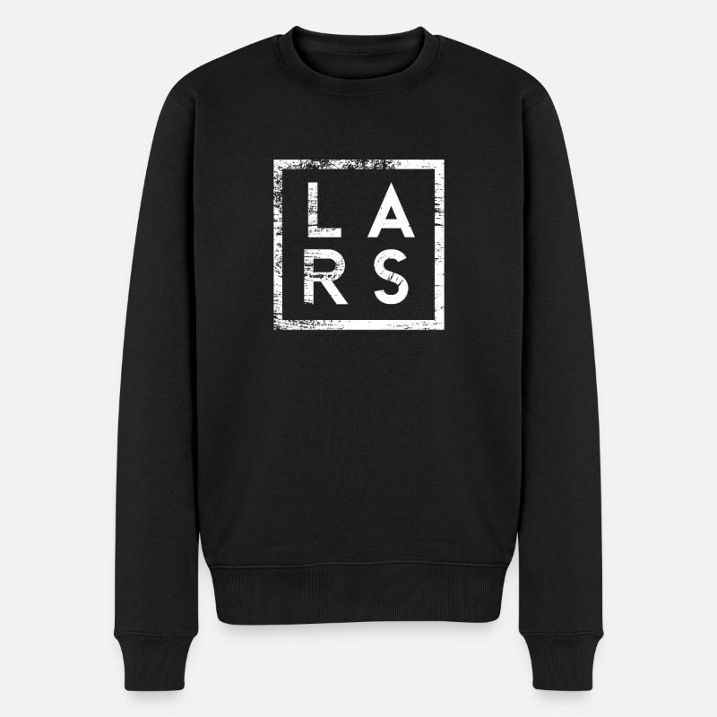 Lars Minimalisme - Pull Premium bio Homme - noir