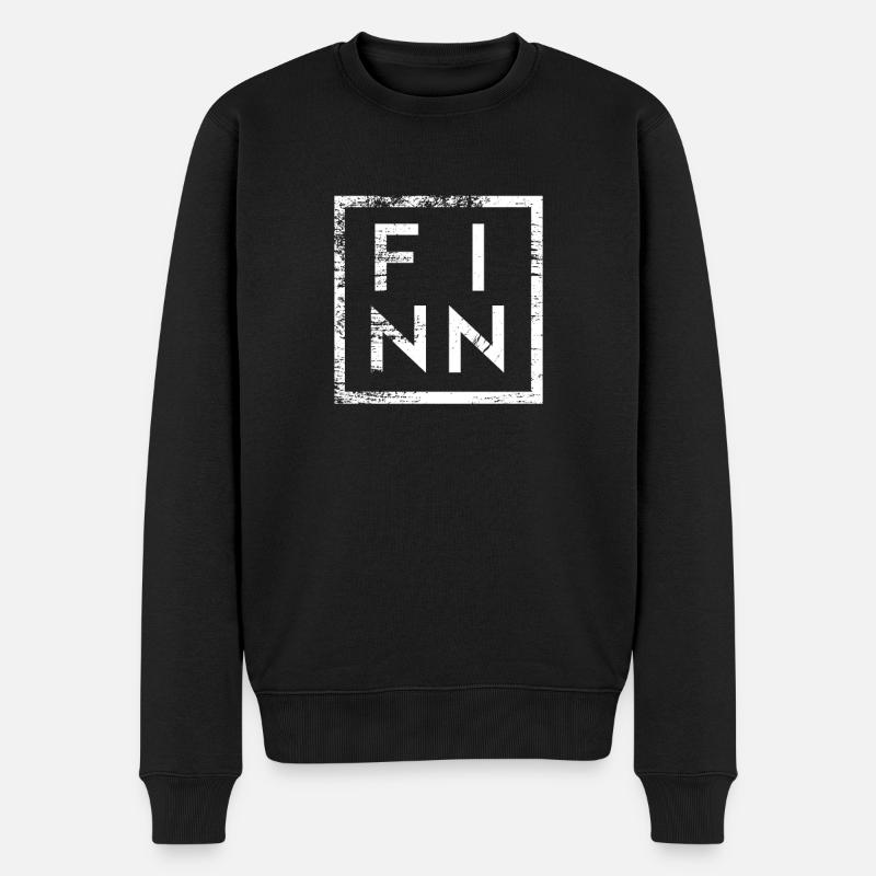 Finn Minimalisme - Pull Premium bio Homme - noir