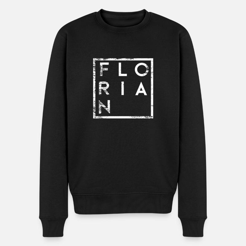 Florian Minimalisme - Pull Premium bio Homme - noir