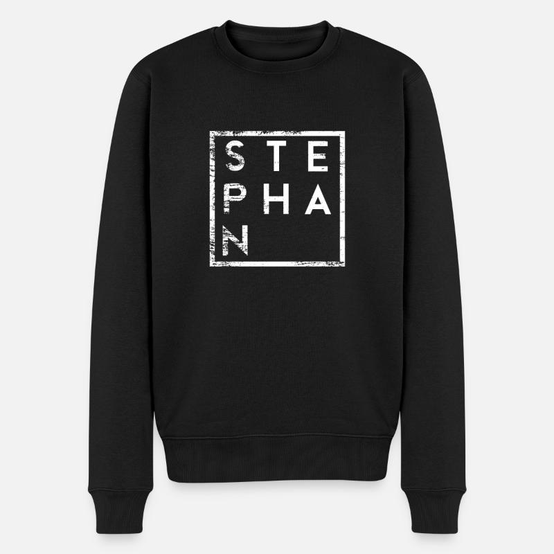 Stephan Minimalisme - Pull Premium bio Homme - noir