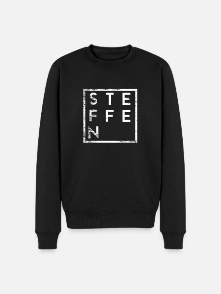 Minimalisme Steffen - Pull Premium bio Homme - noir
