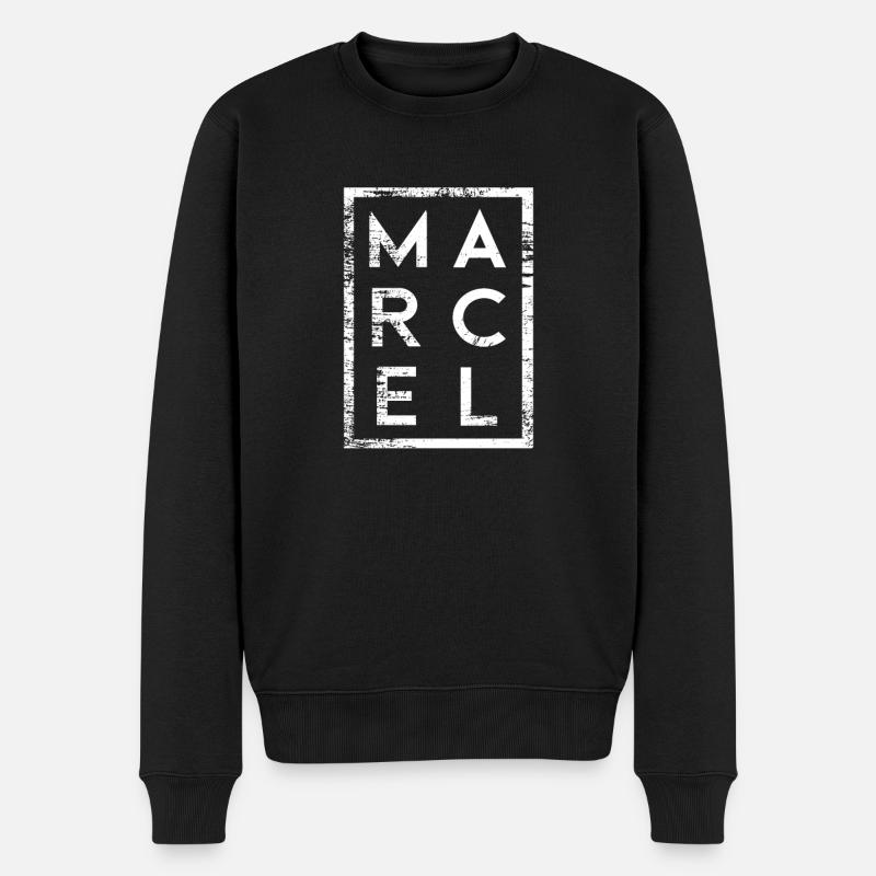 Marcel Minimalism - Men's Premium Organic Jumper - black