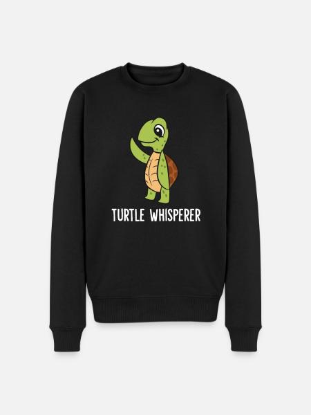 Funny Turtle Lover Turtle Whisperer - Men's Premium Organic Jumper - black