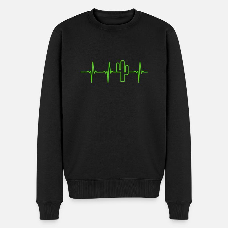 Jardin de cactus - Pull Premium bio Homme - noir