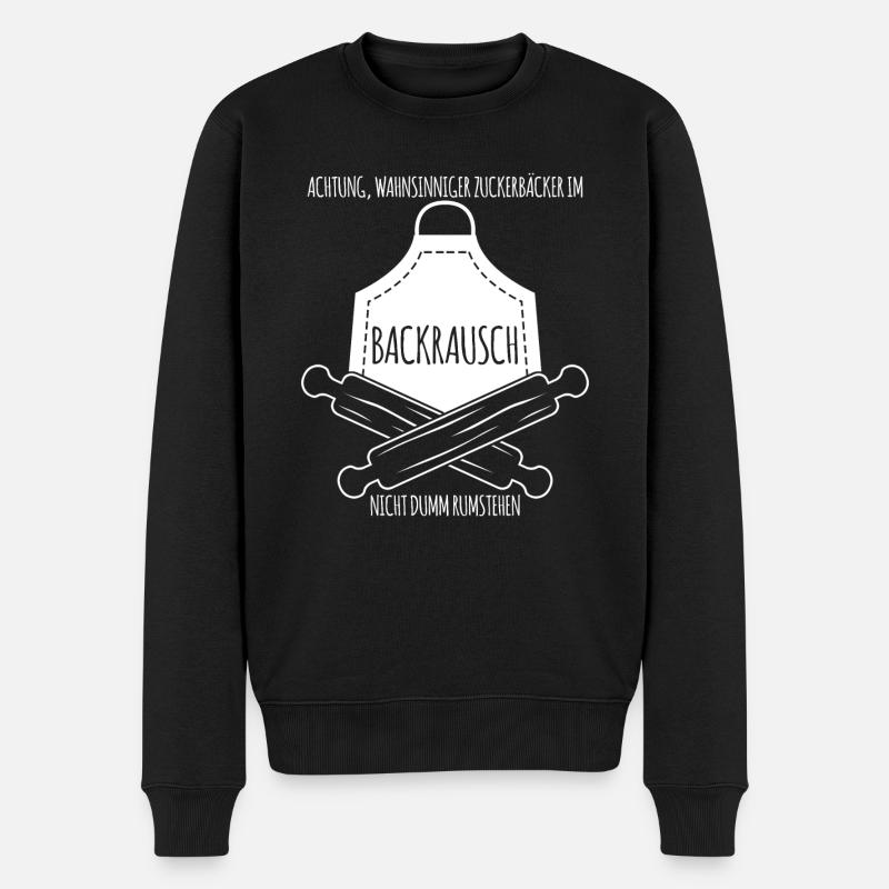Konditor Cupcakes Bäcker Bäckerei - Männer Premium Bio Pullover - Schwarz