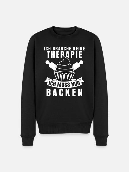 Bäcker Backen Cupcakes Bäckerei - Männer Premium Bio Pullover - Schwarz