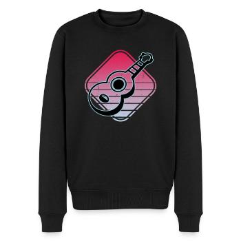 Ukuleles Vitage - Men's Premium Organic Jumper - black - Front - Nico (187cm)