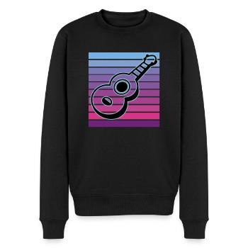 Ukuleles Vitage - Men's Premium Organic Jumper - black - Front - Nico (187cm)