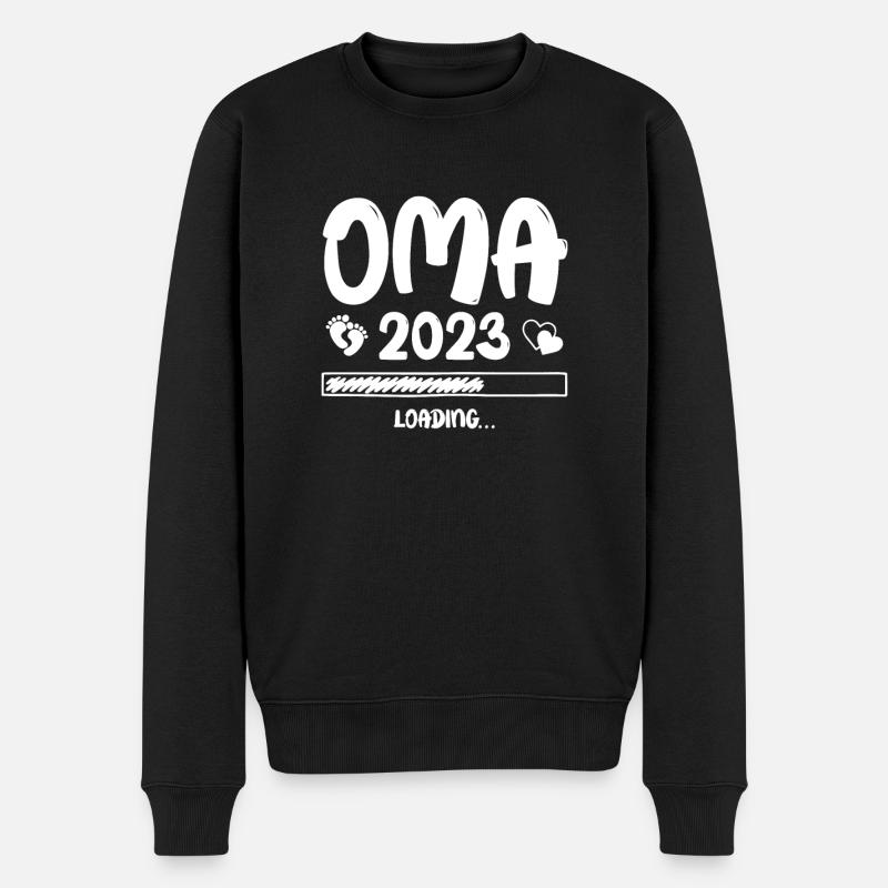 Oma Loading 2023 - Männer Premium Bio Pullover - Schwarz