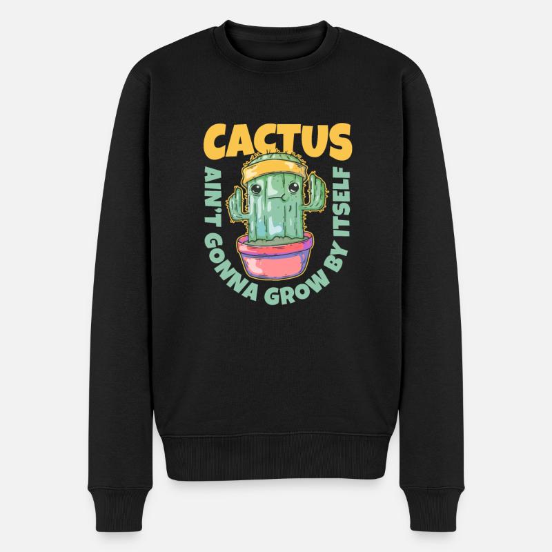 Jardin de cactus - Pull Premium bio Homme - noir