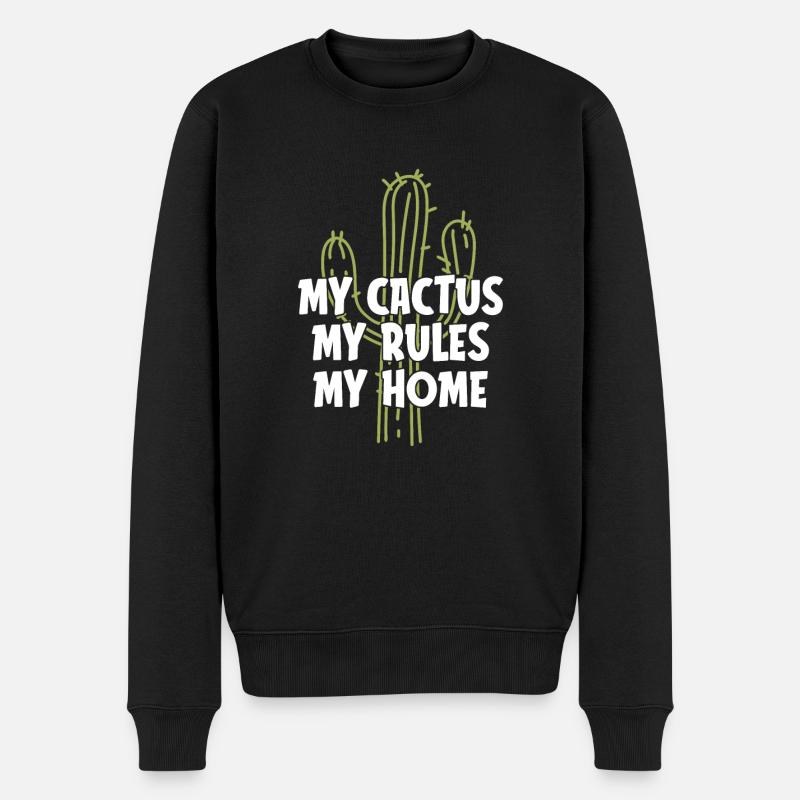 Cactus Jardin Cactus - Pull Premium bio Homme - noir