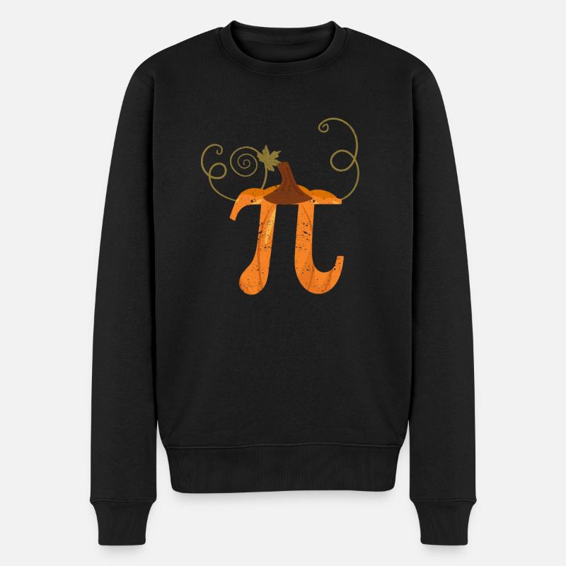 Pi Day Kürbiskuchen Mathe Lustig Gruselig - Männer Premium Bio Pullover - Schwarz