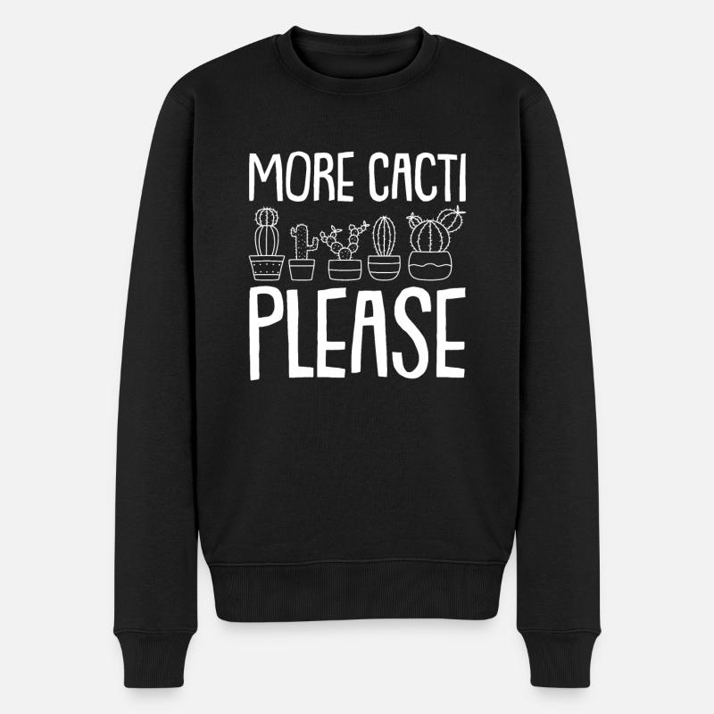 Cactus Jardin Cactus - Pull Premium bio Homme - noir