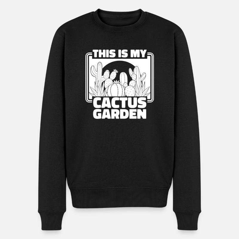 Cactus Jardin Cactus - Pull Premium bio Homme - noir