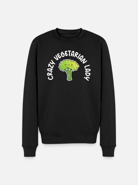 Vegetable Lover Vegetarian Gifts - Men's Premium Organic Jumper - black