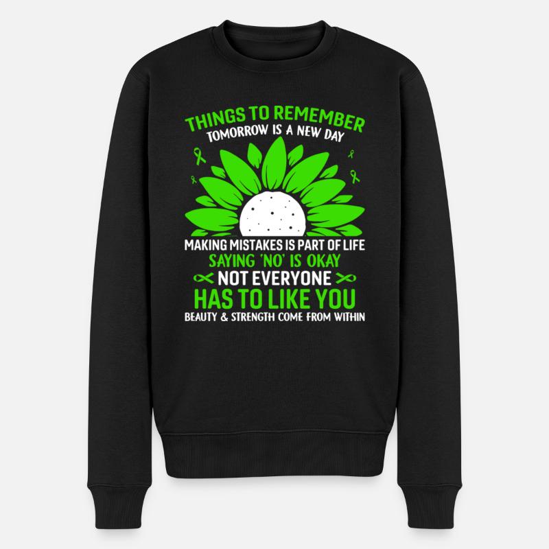 Things To Remember Tomorrow - Männer Premium Bio Pullover - Schwarz