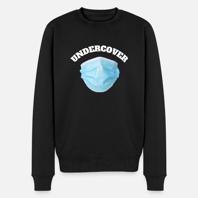 Undercover by HOB Products - Männer Premium Bio Pullover - Schwarz