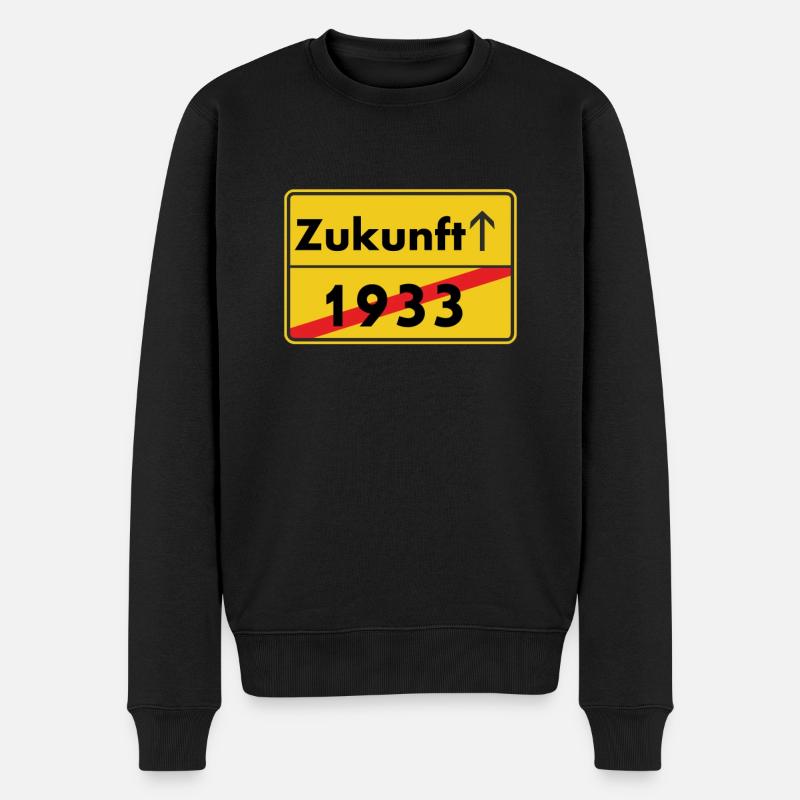 Zukunft by HOB Products - Männer Premium Bio Pullover - Schwarz