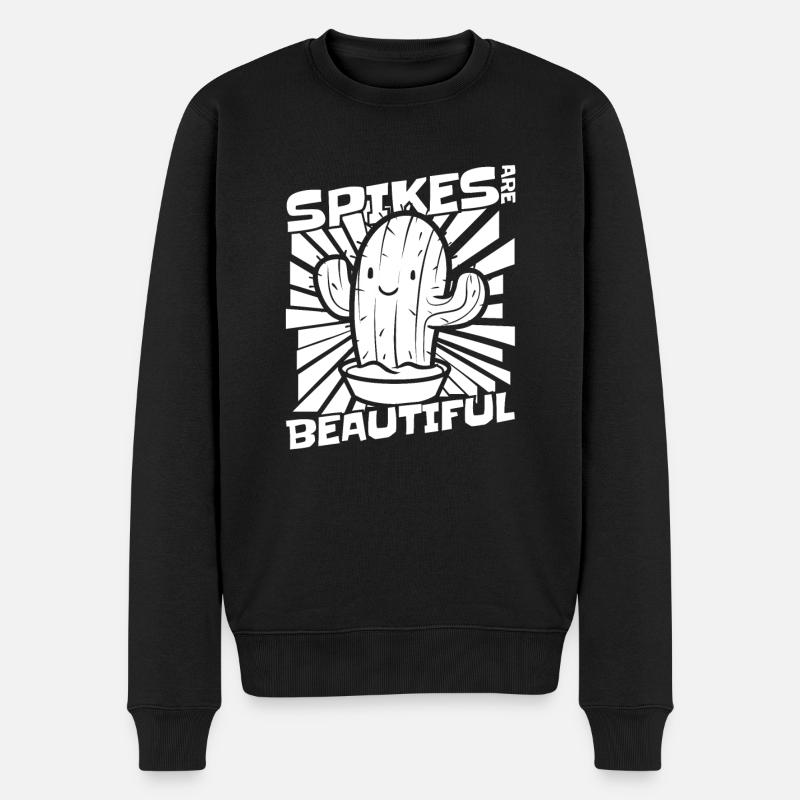 Cactus Jardin Cactus - Pull Premium bio Homme - noir