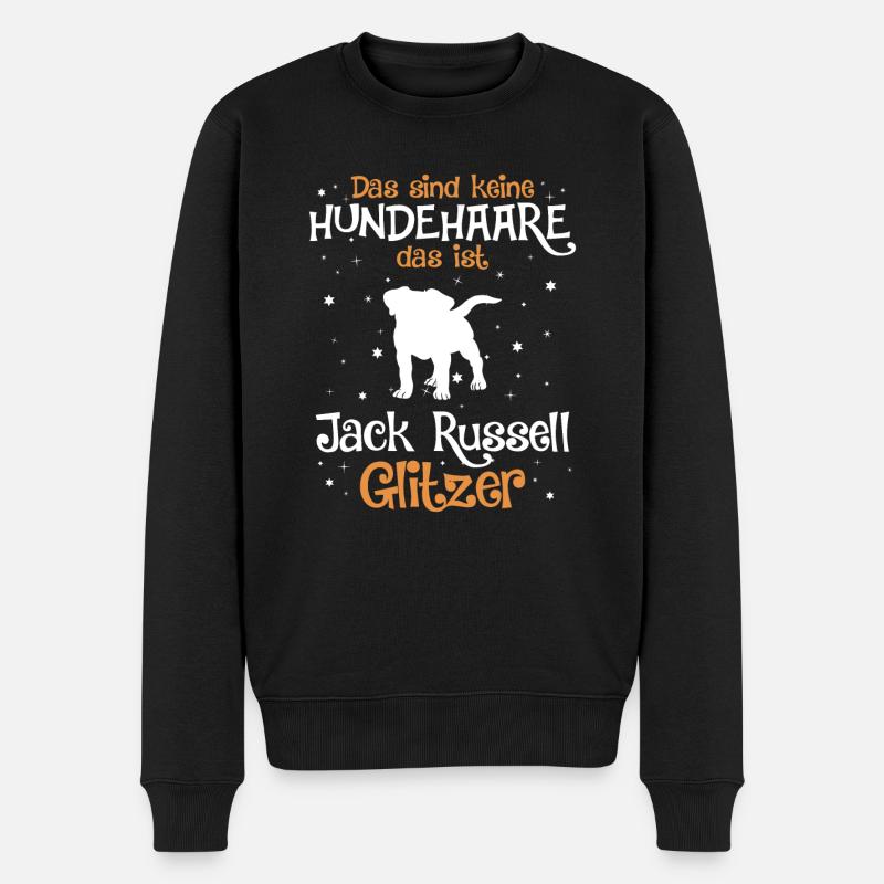 Jack Russell Terrier Hund Dog Hundehalter - Männer Premium Bio Pullover - Schwarz
