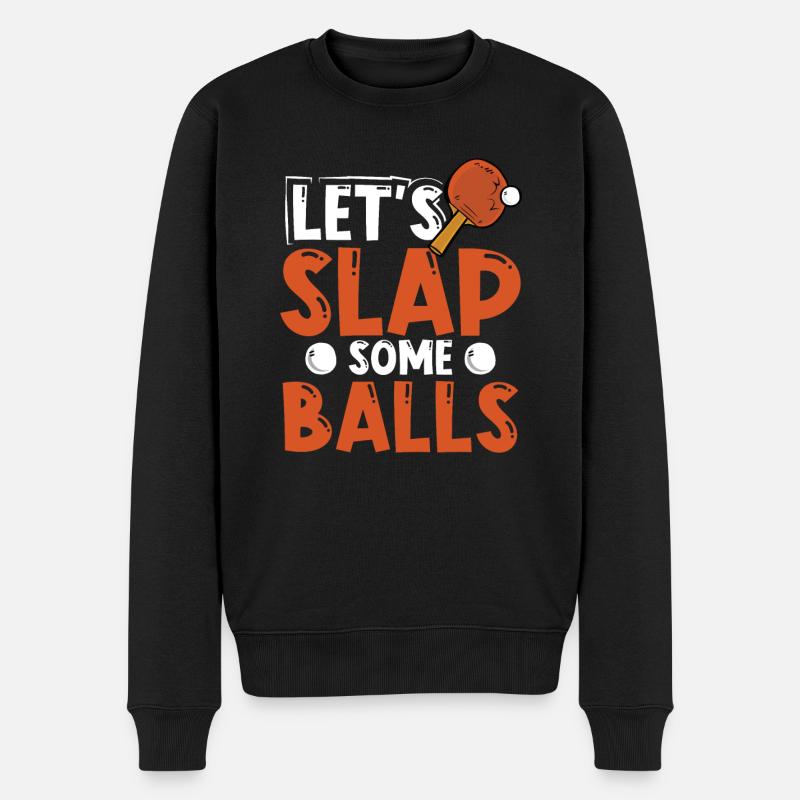 Frappez quelques balles de ping-pong - Pull Premium bio Homme - noir