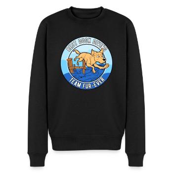 Best Dock Diving Team Fur-Ever - Männer Premium Bio Pullover - Schwarz - Vorne - Nico (187cm)
