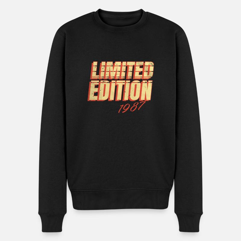 Edition Limitée Millésime 1987 - Pull Premium bio Homme - noir