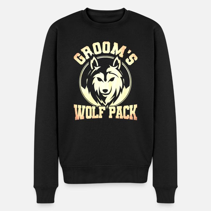 Grooms Wolf Pack - Pull Premium bio Homme - noir