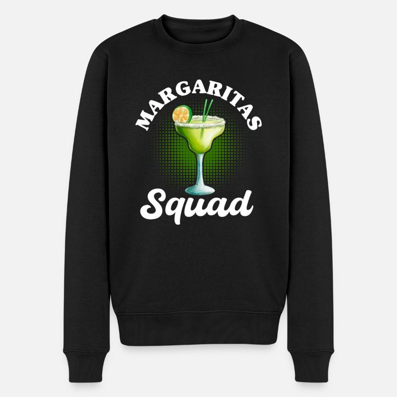 Escouade Margaritas - Pull Premium bio Homme - noir