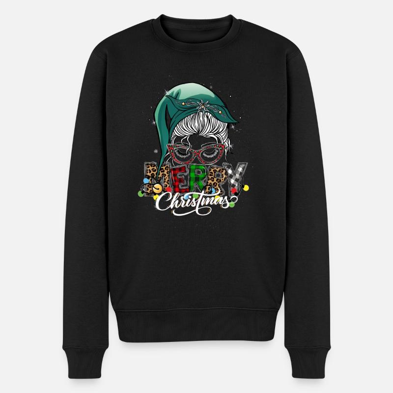 Joyeux Noël Noël Tenue d’Elfe - Pull Premium bio Homme - noir