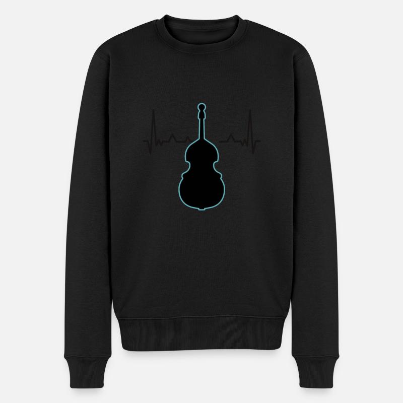 Contrebasse - Pull Premium bio Homme - noir