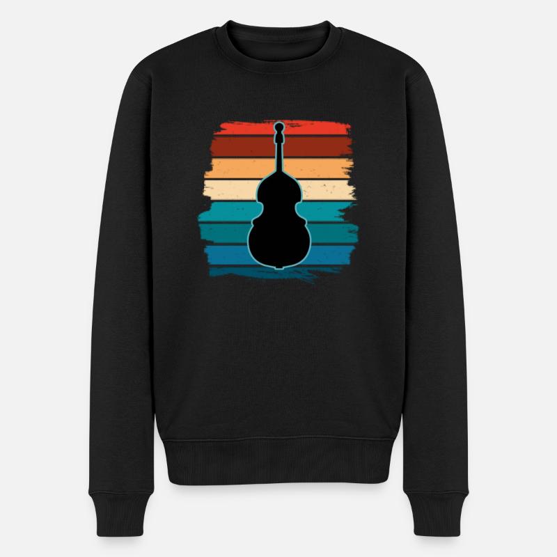 Contrebasse - Pull Premium bio Homme - noir