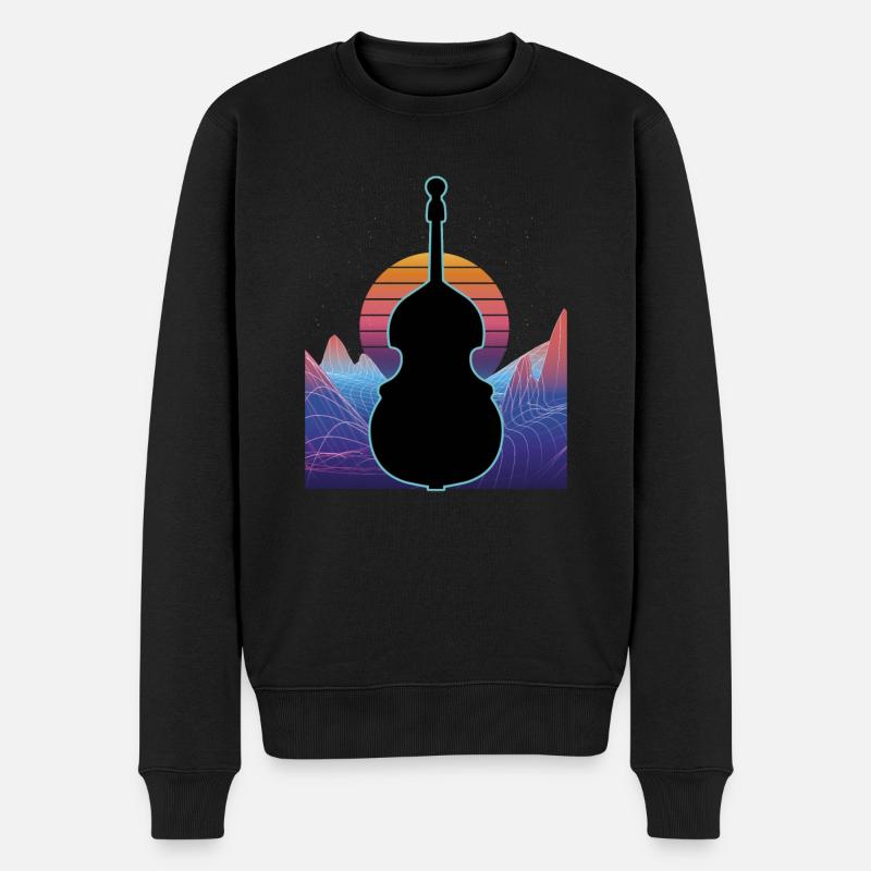 Contrebasse - Pull Premium bio Homme - noir