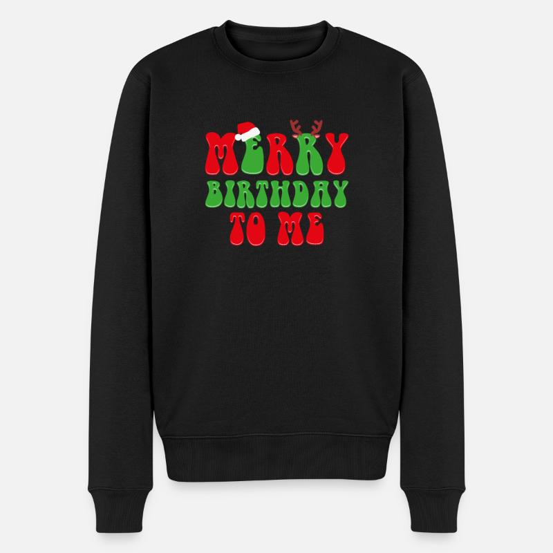Joyeux anniversaire à moi - Pull Premium bio Homme - noir