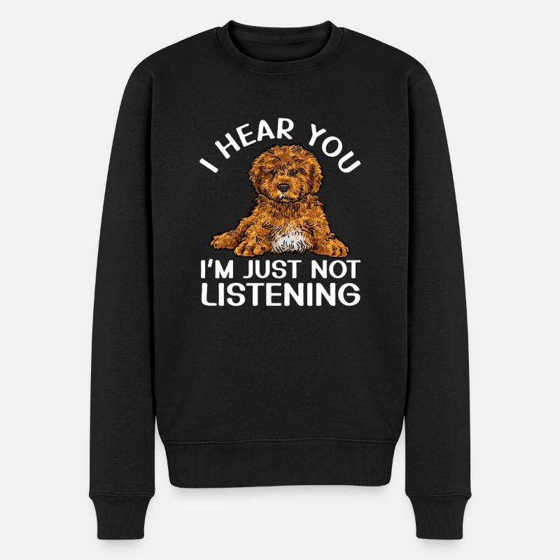 Cavapoo Cavoodle Capoodle Chien - Pull Premium bio Homme - noir