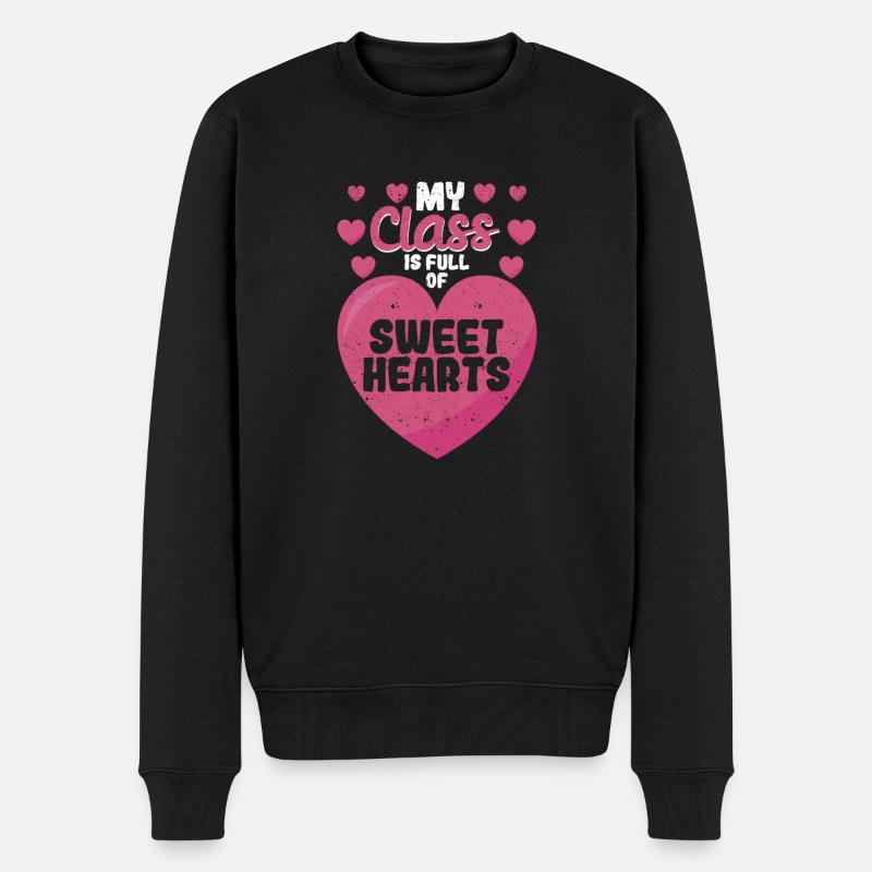 Équipe pédagogique de la Saint-Valentin Ma classe est pleine de - Pull Premium bio Homme - noir