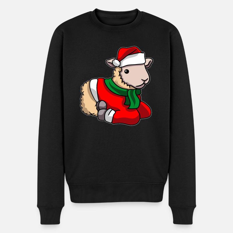 Moutons en costume de Noël - Pull Premium bio Homme - noir
