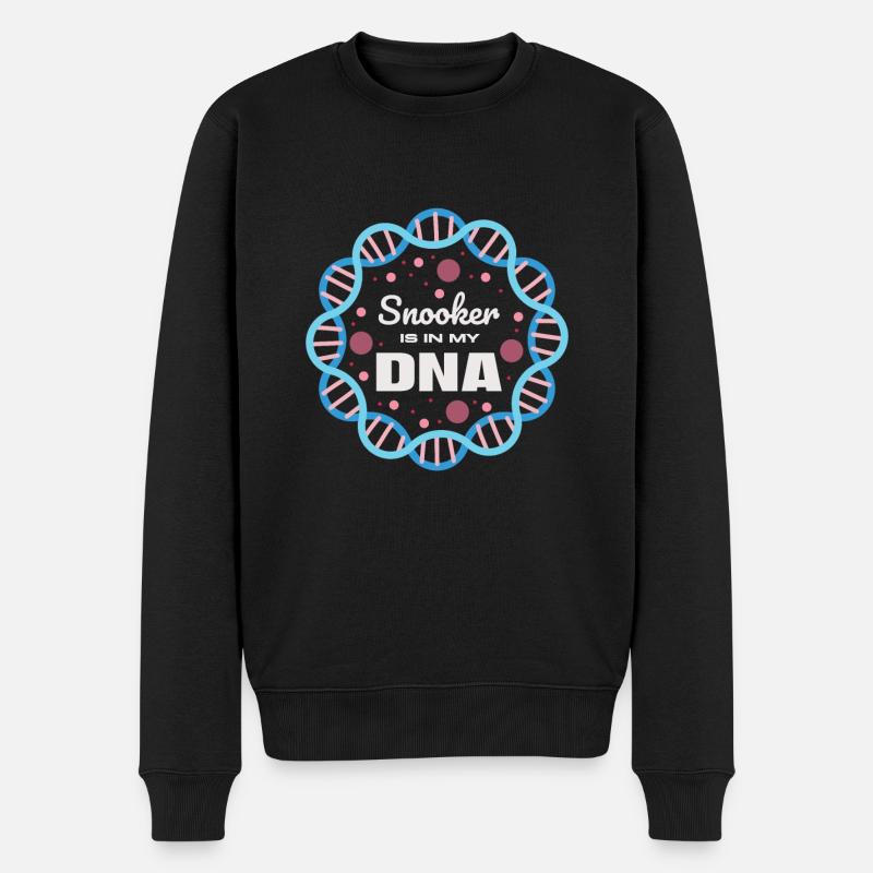 Snooker ist in meiner DNA - Männer Premium Bio Pullover - Schwarz