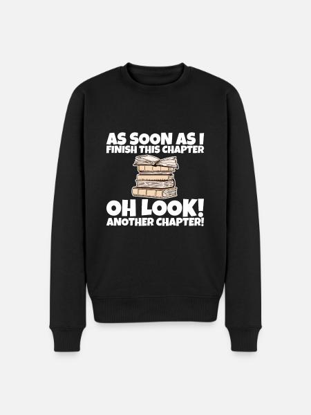 As Soon As I Finish This Chapter 2 - Men's Premium Organic Jumper - black