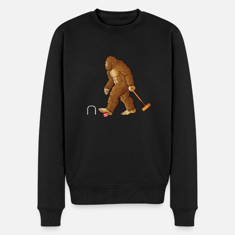 Croquet - Männer Premium Bio Pullover - Schwarz