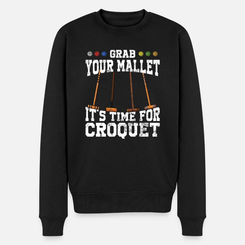 Croquet - Pull Premium bio Homme - noir