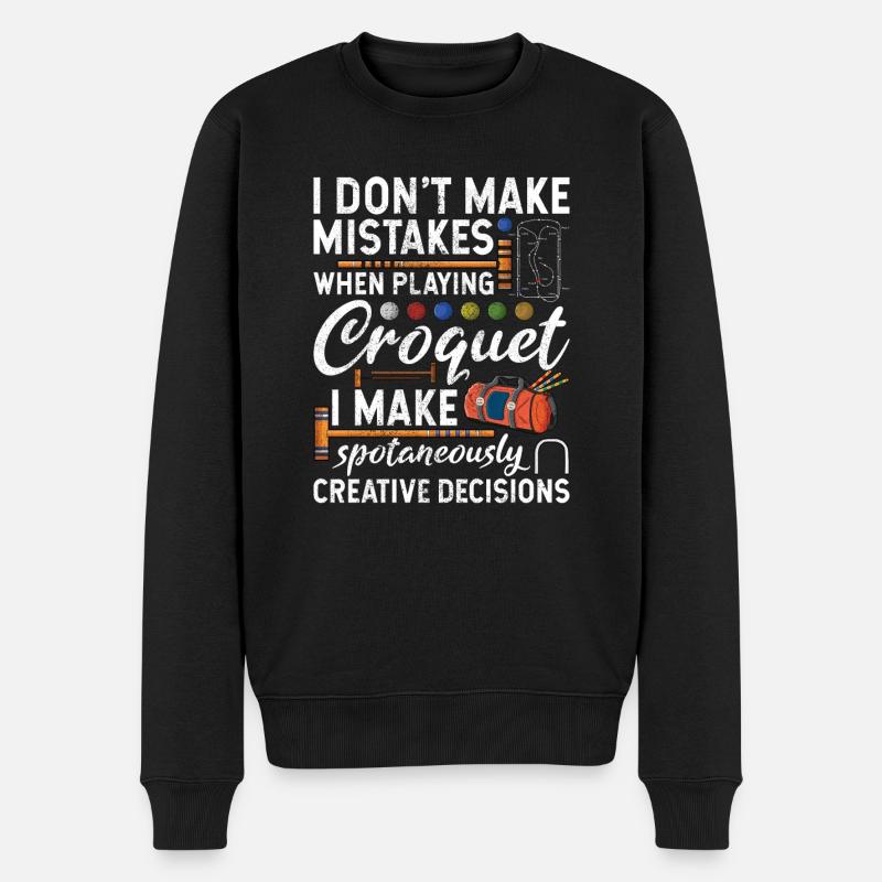 Croquet - Pull Premium bio Homme - noir