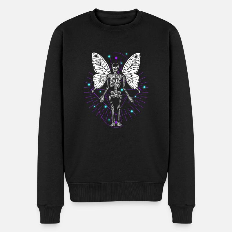Papillon squelette - Pull Premium bio Homme - noir
