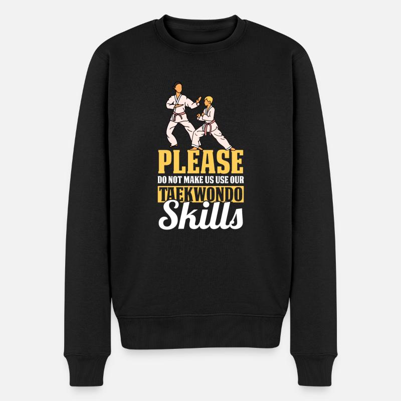 Taekwondo Taekwondo Mama - Pull Premium bio Homme - noir